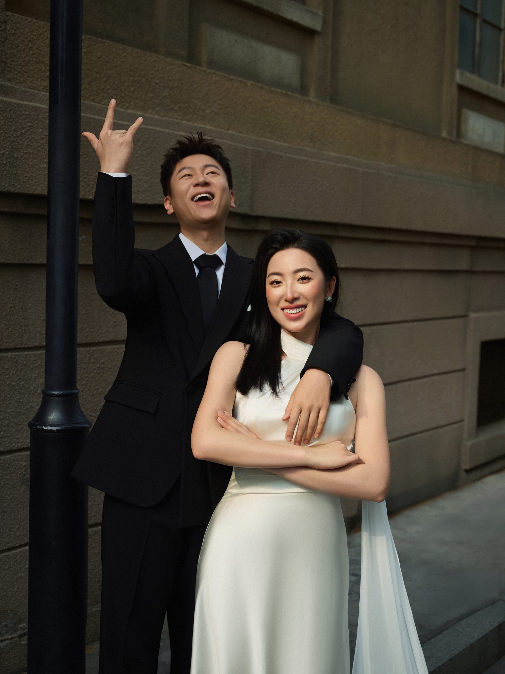 Ross and Lucy in the city